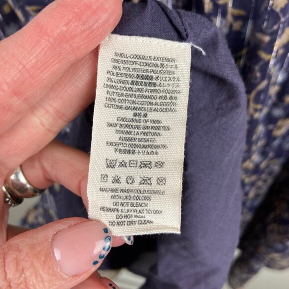 FREE PEOPLE | Purple & Yellow Floral Boho Tunic Dress XS - Picture 9 of 9